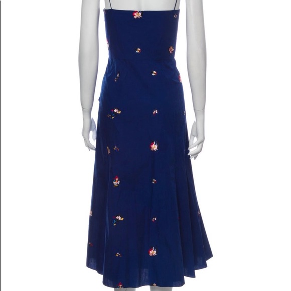 Prabal Gurung Blue Embroidered Dress - Picture 4 of 16